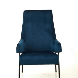 Henia Blue Velvet Chair