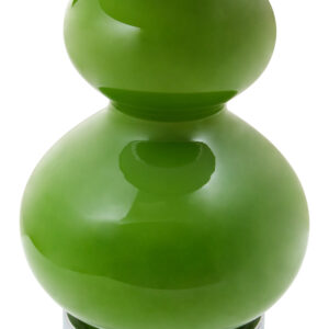Heidy Green Glass Table Lamp With White Shade