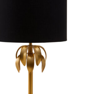 Herta Gold Finish Palm Tree Design Table Lamp