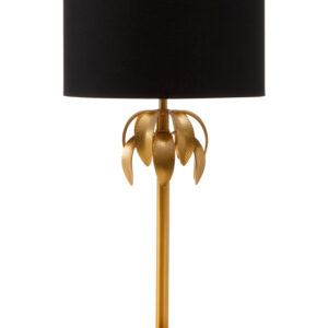 Herta Gold Finish Palm Tree Design Table Lamp