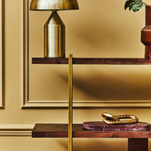 Tobor Gold Finish Table Lamp