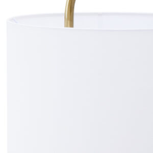 Nolan White and Gold Floor Lamp