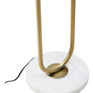 Nolan White and Gold Floor Lamp