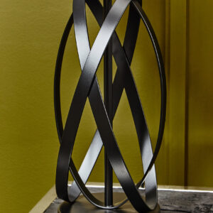 Zaina Black Cross Table Lamp
