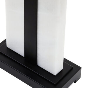 Elvie Black and White Marble Table Lamp