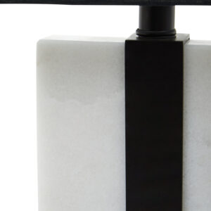Elvie Black and White Marble Table Lamp