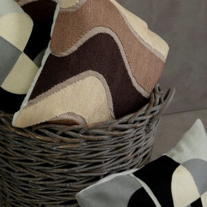 Bosie Ozella Circular Embroidered Rectangular Cushion