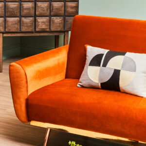 Bosie Ozella Circular Embroidered Rectangular Cushion