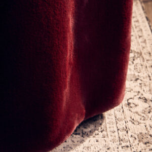 Bosie Lamina Red Wine Faux Fur Throw