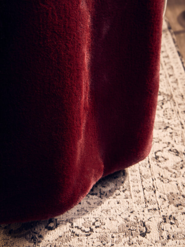 Bosie Lamina Red Wine Faux Fur Throw