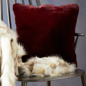 Bosie Lamina Red Wine Square Cushion