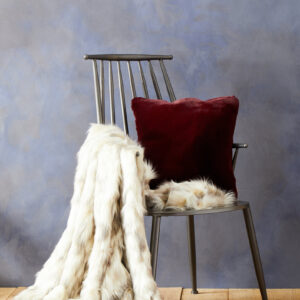 Bosie Lamina Red Wine Square Cushion