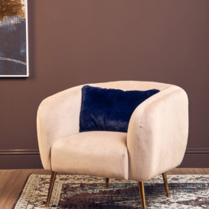 Bosie Lamina Navy Blue Rectangular Cushion