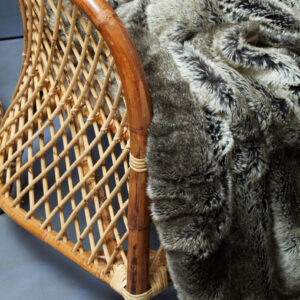 Bosie Lamina Mocha Ombre Fur Throw