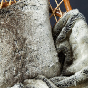 Bosie Lamina Mocha Ombre Fur Throw