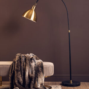 Bosie Lamina Mocha Ombre Fur Throw