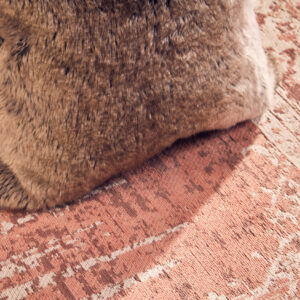Bosie Lamina Mocha Ombre Square Fur Cushion