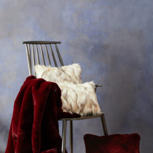 Bosie Lamina Natural Rectangular Fur Cushion
