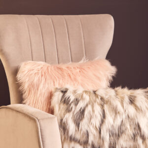 Bosie Lamina Natural Rectangular Fur Cushion