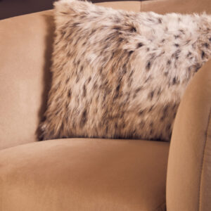Bosie Lamina Animal Print Rectangular Fur Cushion