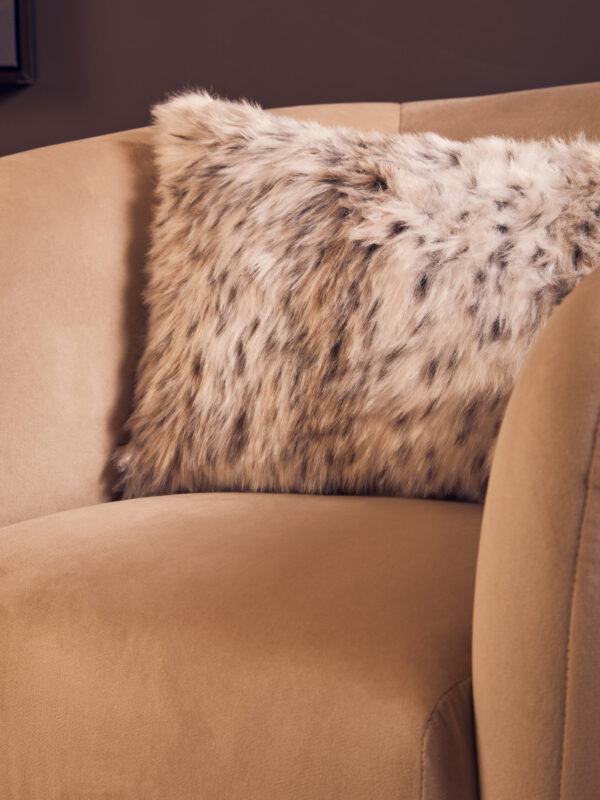 Bosie Lamina Animal Print Rectangular Fur Cushion