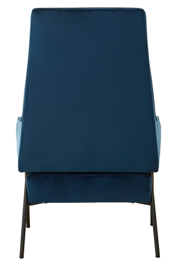 Henia Blue Velvet Chair