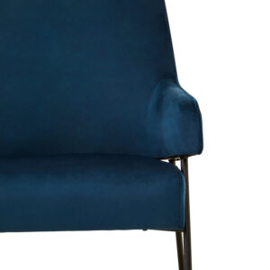 Henia Blue Velvet Chair