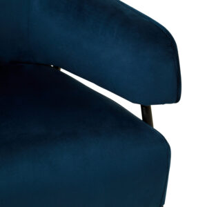 Henia Blue Velvet Chair