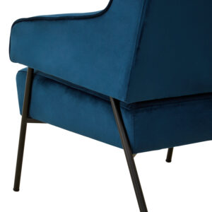 Henia Blue Velvet Chair
