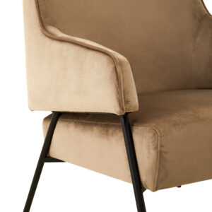 Henia Mink Velvet Chair