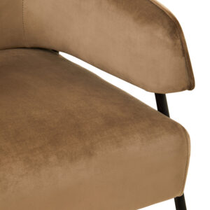 Henia Mink Velvet Chair