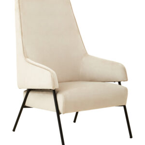 Henia Cream Velvet Chair