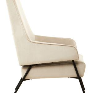 Henia Cream Velvet Chair