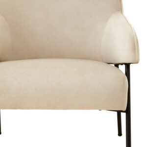 Henia Cream Velvet Chair