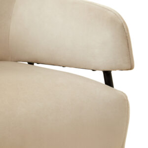 Henia Cream Velvet Chair