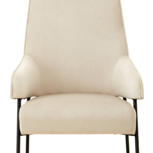 Henia Cream Velvet Chair
