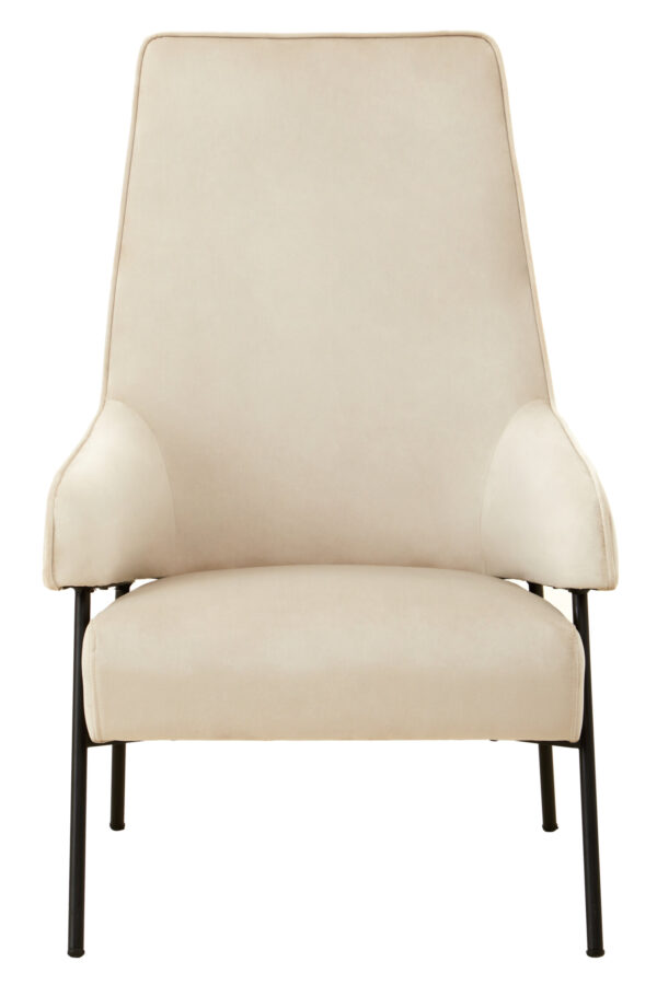 Henia Cream Velvet Chair