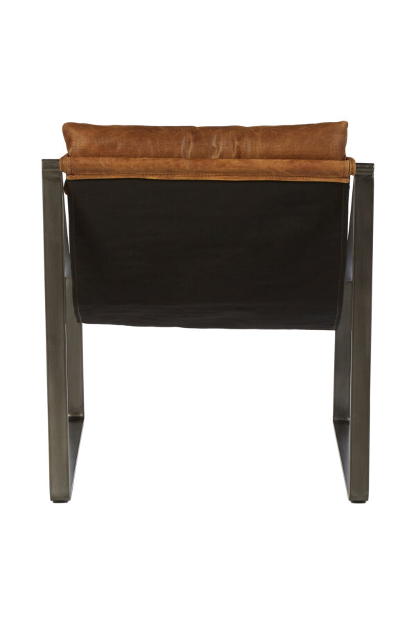 Hoxton Genuine Light Brown Leather Sling Chair
