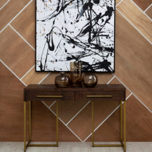 Brando Acacia Wood Effect Console Table with Drawers