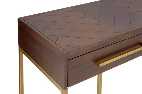 Brando Acacia Wood Effect Console Table with Drawers