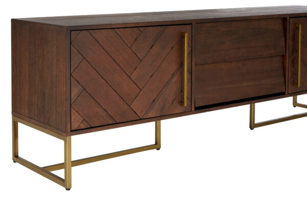 Brando Acacia Wood Effect Media Unit