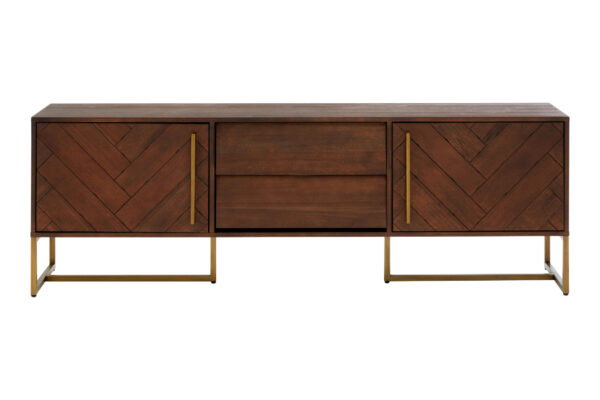 Brando Acacia Wood Effect Media Unit