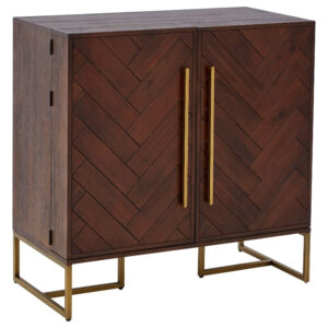 Brando Acacia Wood Effect Drinks Cabinet