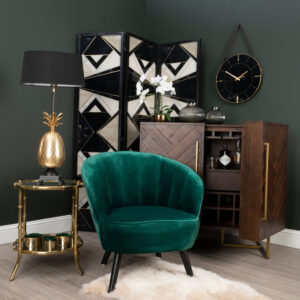 Brando Acacia Wood Effect Drinks Cabinet