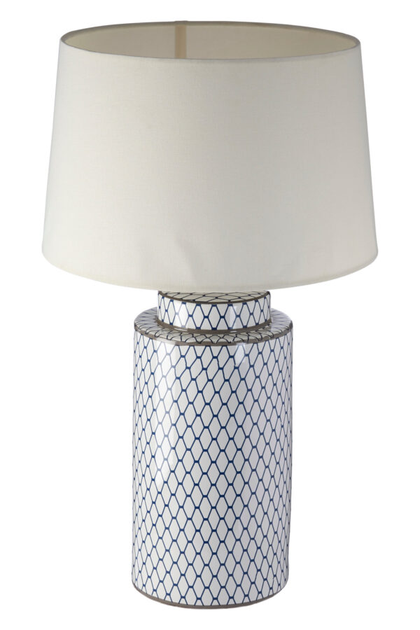 Sorino Ceramic Table Lamp With Cream Shade