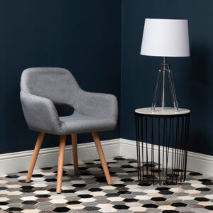 Halia Chrome Finish Tripod Table Lamp