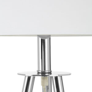 Halia Chrome Finish Tripod Table Lamp