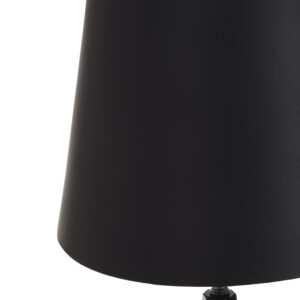 Hexum Black Crystal Glass Table Lamp