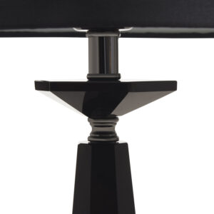 Hexum Black Crystal Glass Table Lamp