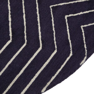 Bosie Moyo Blue And White Round Rug